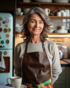 Annie, home cook and founder of Smily Recipes, smiling in her kitchen